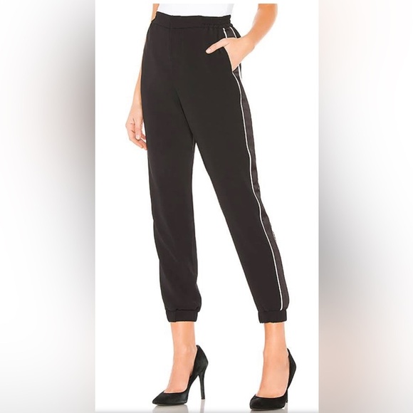 Parker Women's Bermuda Combo Ankle Length Side Stripe Pant, Size 0 - Picture 1 of 8